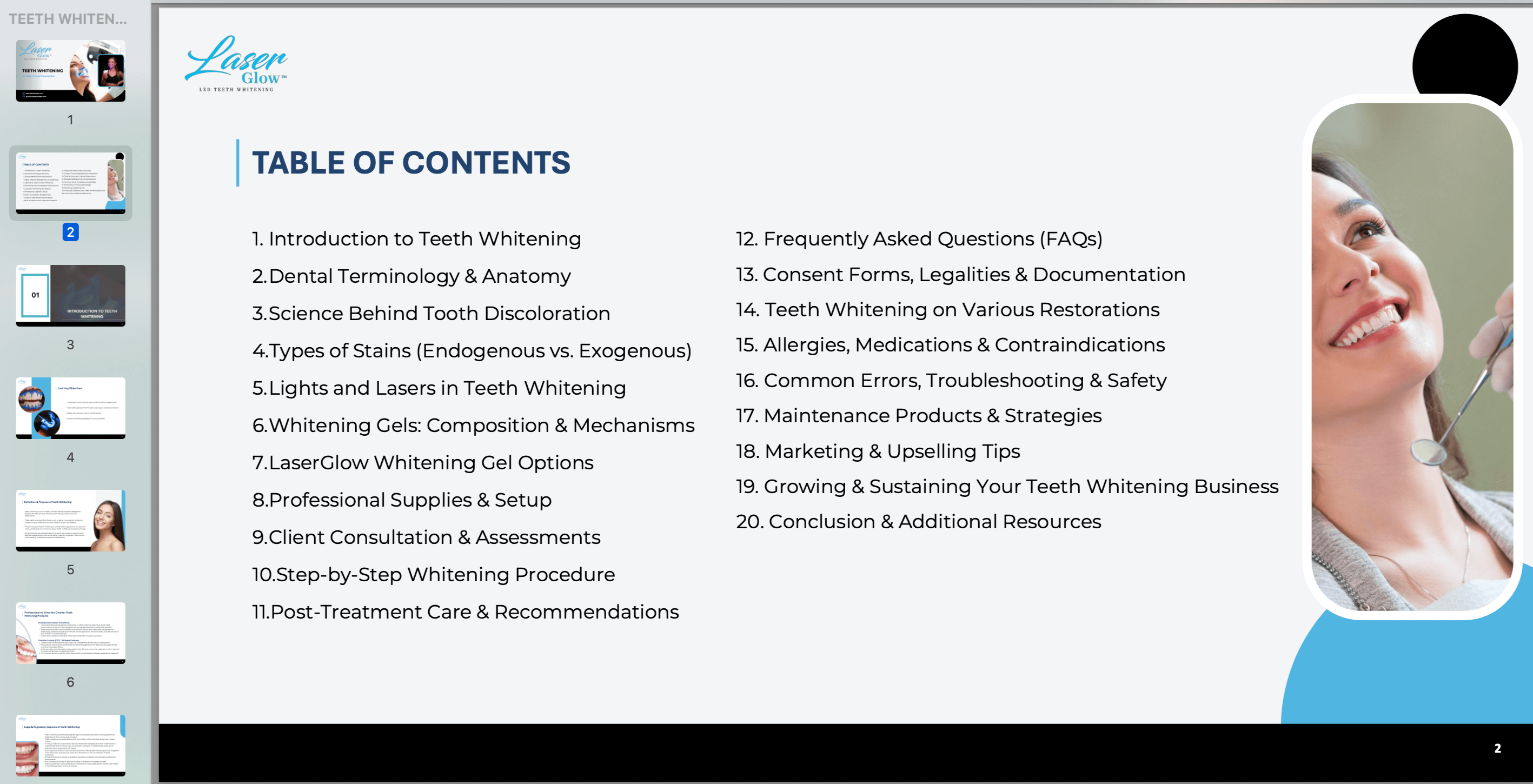 teeth whitening training and course online