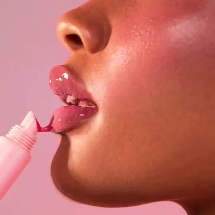 LaserGlow Sylk Lip Gloss for a radiant, non-sticky, high-shine finish.