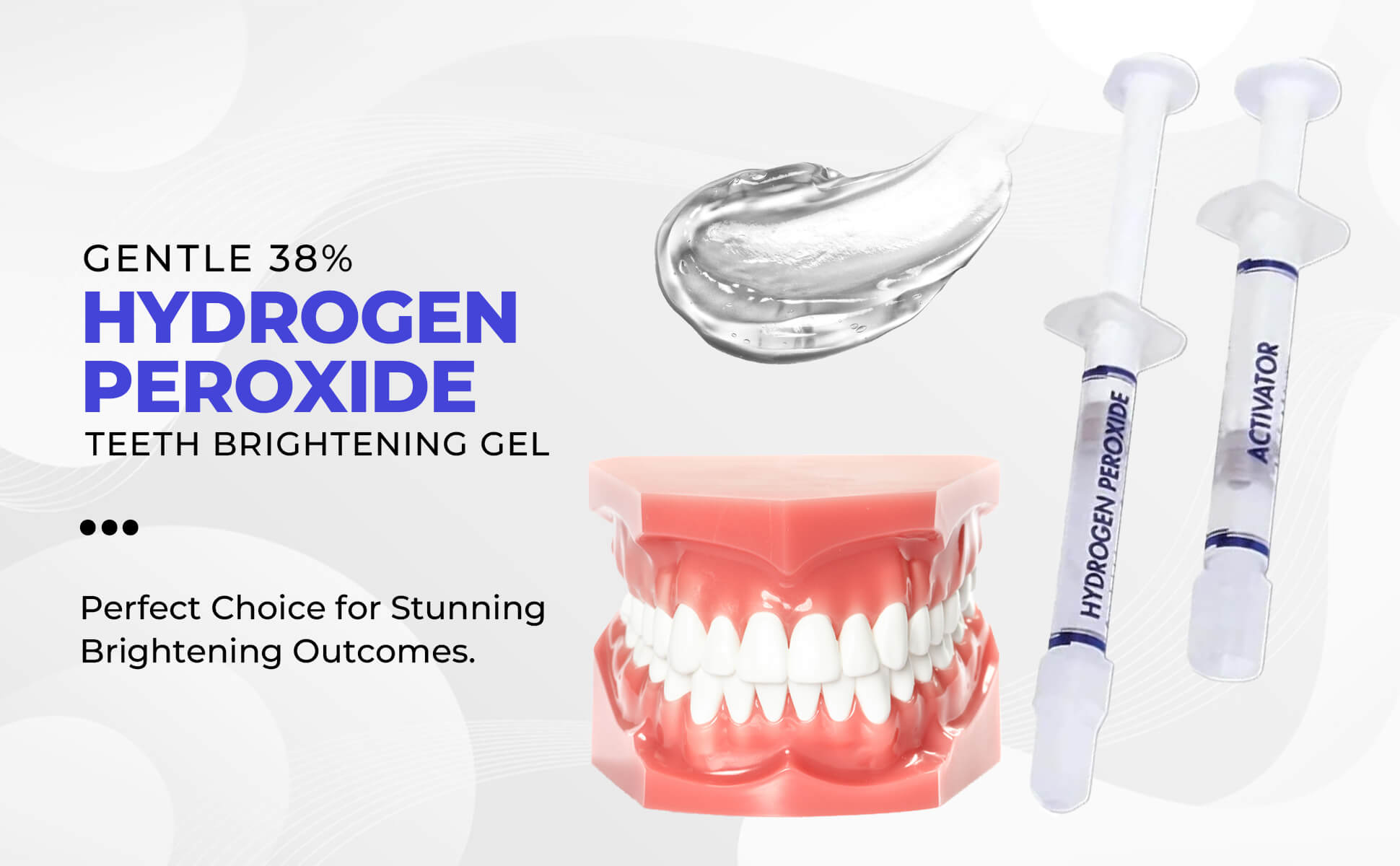 LaserGlow 38% Hydrogen Peroxide Dual Barrel Syringe provides advanced teeth whitening with safe, professional-grade results.