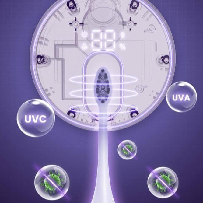 LaserGlow UV Toothbrush Sanitizer ensures safe and effective disinfection with advanced UV light technology, protecting your oral health.