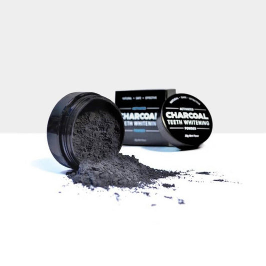 Activated charcoal powder: a natural detoxifier and teeth whitener. Safely removes toxins and stains