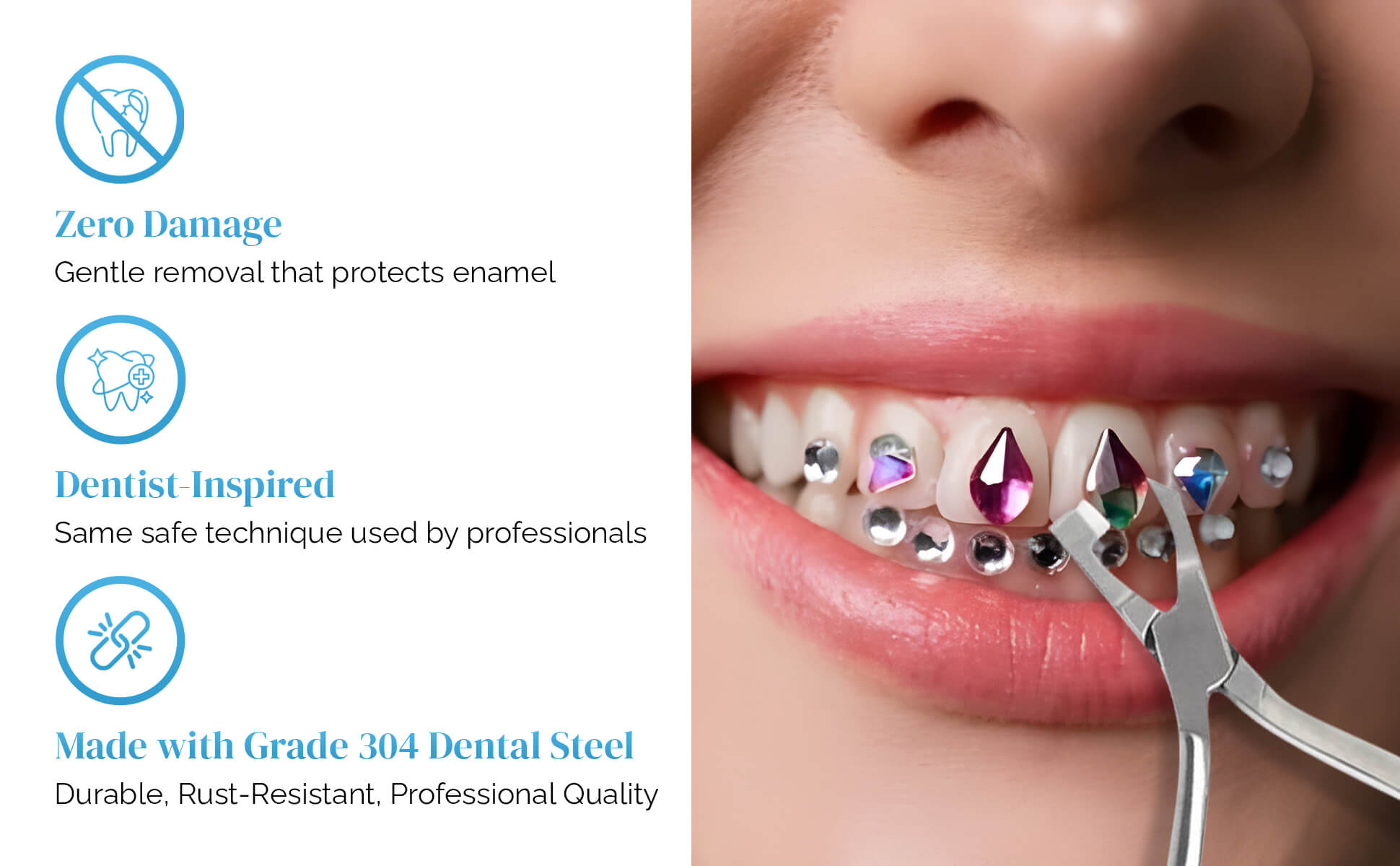 how to remove tooth gems
