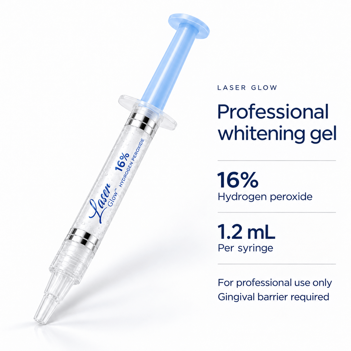 16% hydrogen peroxide teeth whitening by laserglow