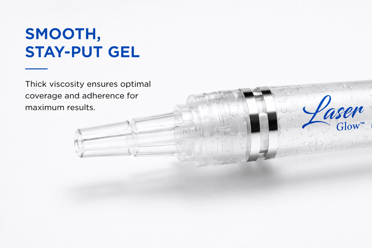 LaserGlow 25 HP professional teeth whitening gel with hydrogen peroxide syringe for in-office whitening and whitening technician use