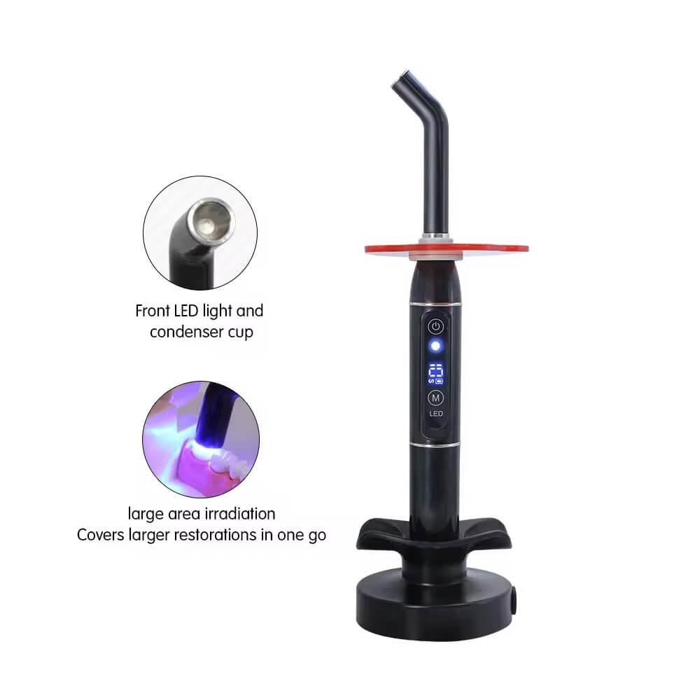 LED curing light designed for precise and efficient bonding of tooth gems, ensuring long-lasting and secure placement.
