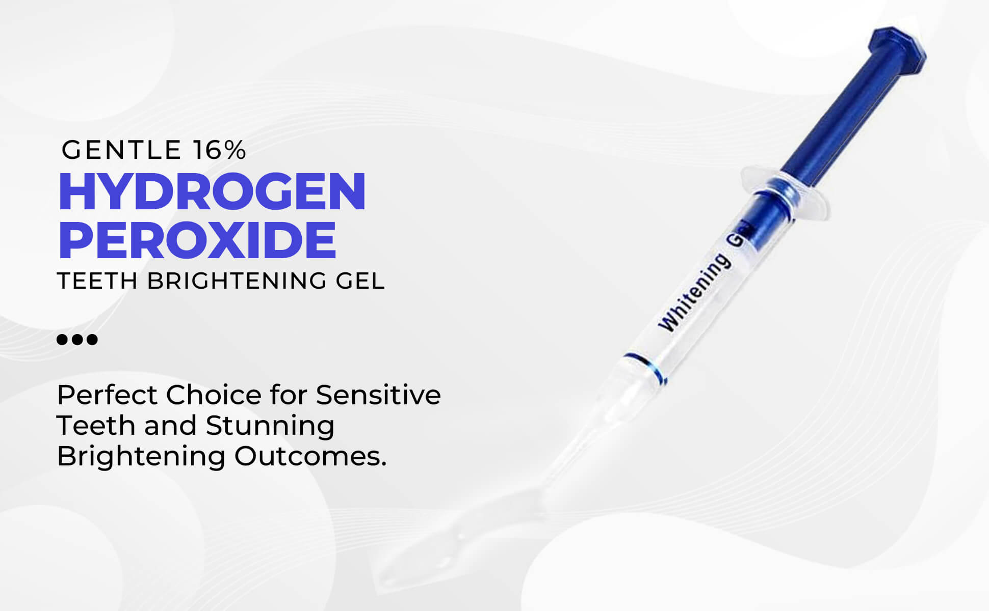 LaserGlow 16% Hydrogen Peroxide Teeth Whitening Gel for safe, effective, and professional-grade teeth whitening results at home or in-office.
