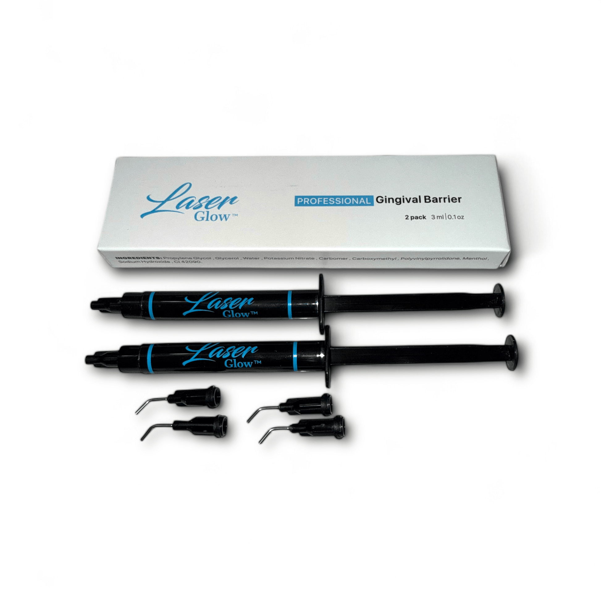 Dual pack of LaserGlow Gingival Barrier, offering superior gum protection for teeth whitening.