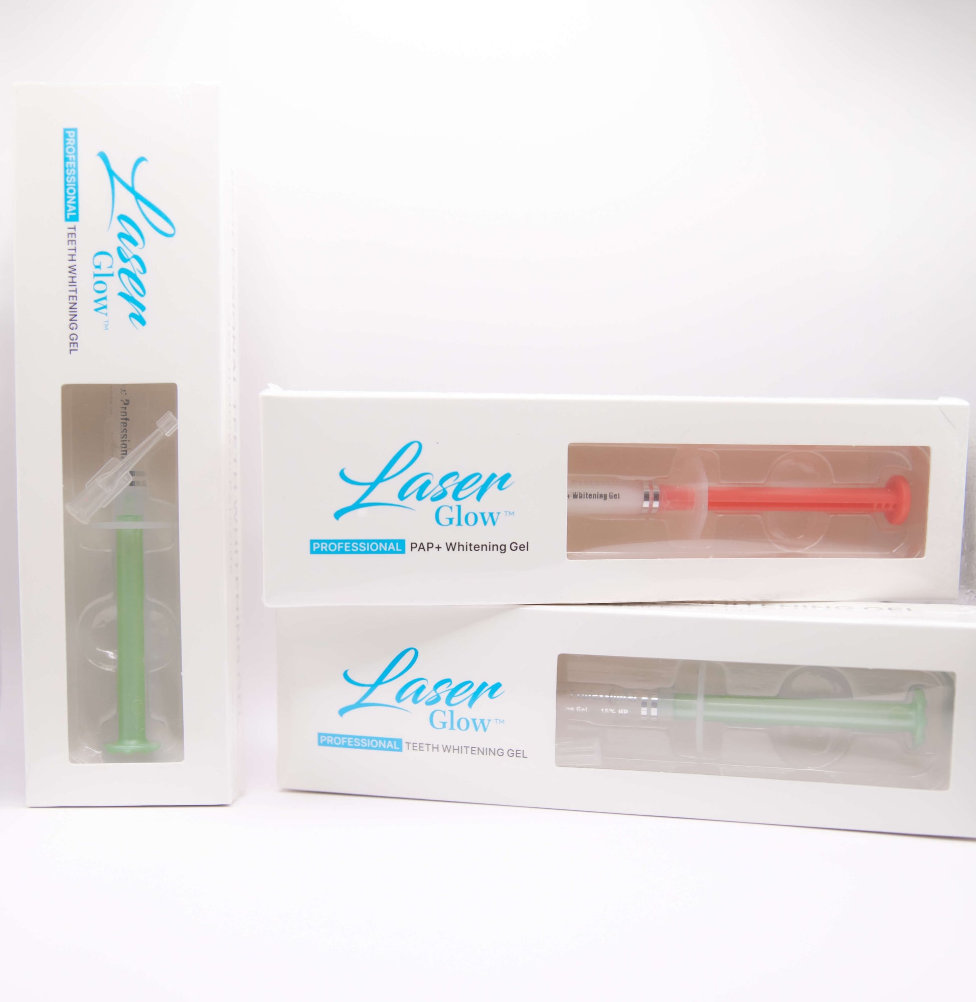 LaserGlow Hydrogen Peroxide Teeth Whitening Gel, available in various strengths for effective result