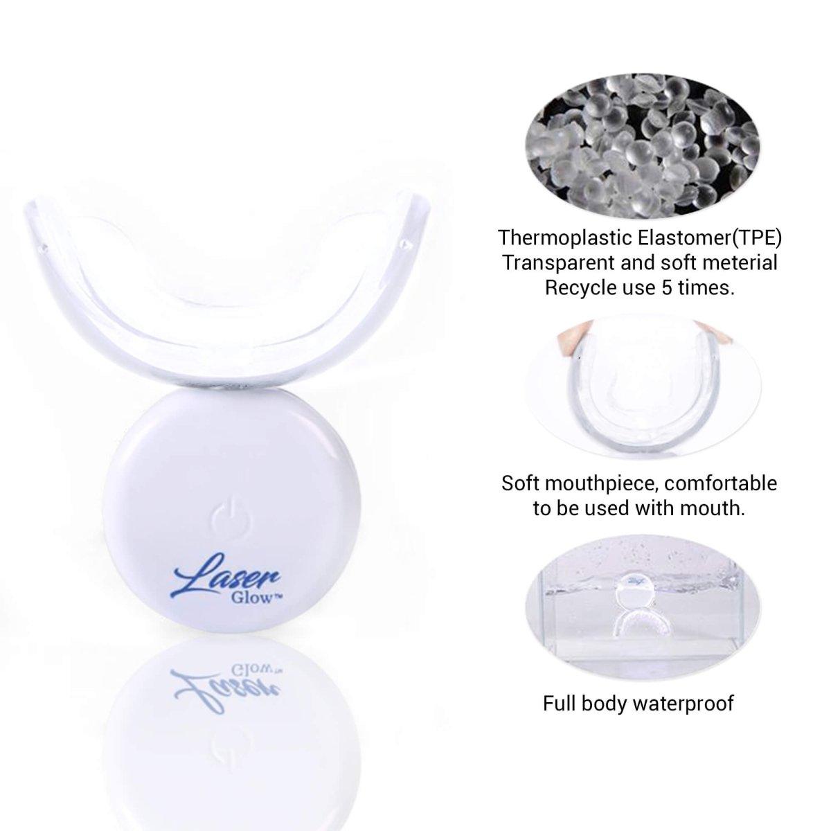 LaserGlow LED Wireless Teeth Whitening Kit offering professional-grade, enamel-safe whitening.