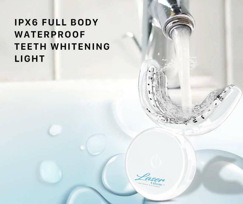 LaserGlow LED Wireless Teeth Whitening Kit providing easy-to-use, hands-free whitening.