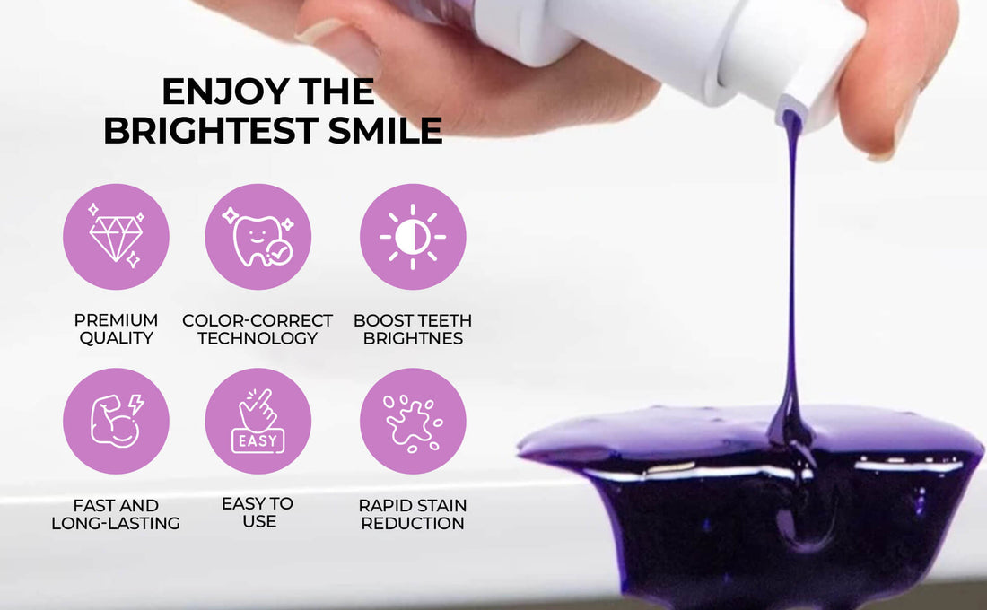LaserGlow Purple Toothpaste combines professional-grade whitening with gentle care to protect enamel and improve overall oral health.