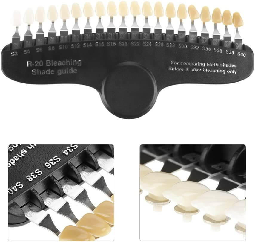 LaserGlow Teeth Whitening Shade Guide allows easy tracking of whitening progress, ensuring a brighter smile with every treatment.