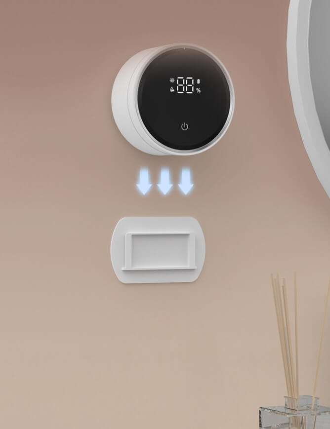 The sleek and simple design of Laserglow's toothbrush sanitizer, perfect for any bathroom decor.