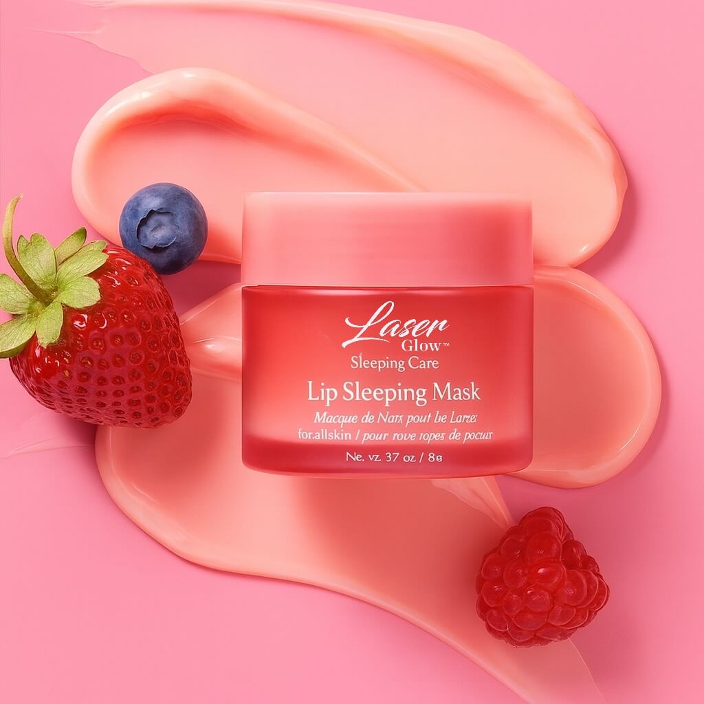 LaserGlow Strawberry Vitamin C Lip Sleeping + Day Mask
