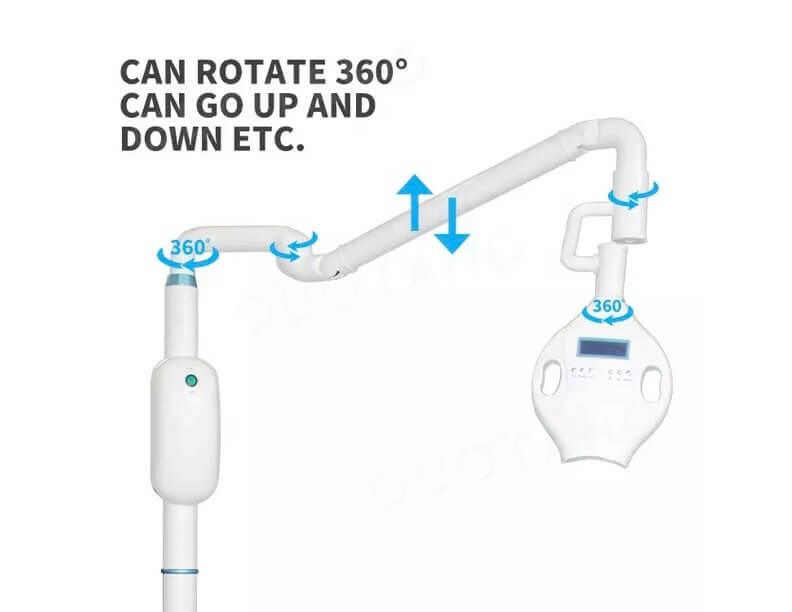 Fast-acting LaserGlow LED teeth whitening lamp for superior whitening results.