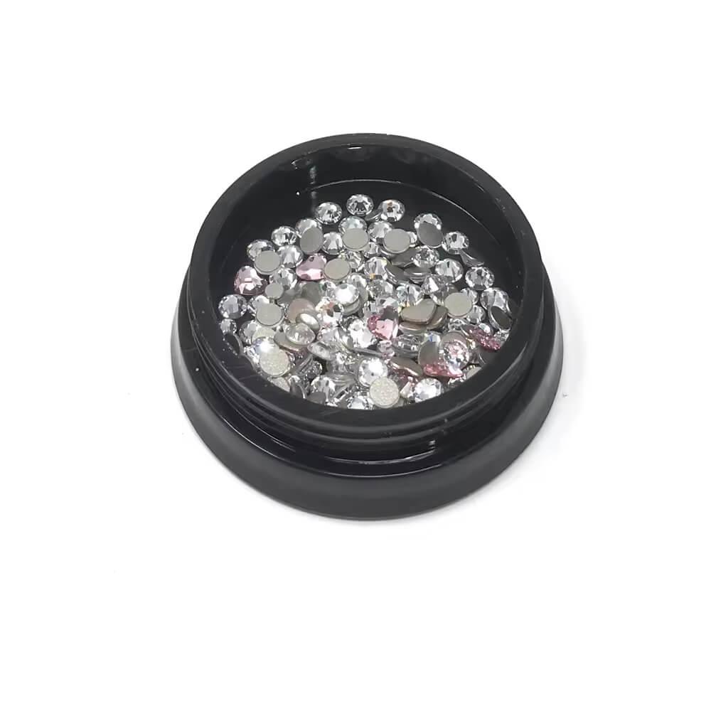 Close-up of LaserGlow Swarovski Tooth Gem adding sparkle and elegance to a bright smile.