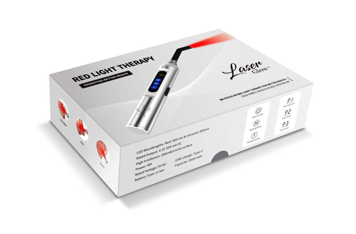Advanced LaserGlow red light therapy for quick cold sore treatment and recovery.