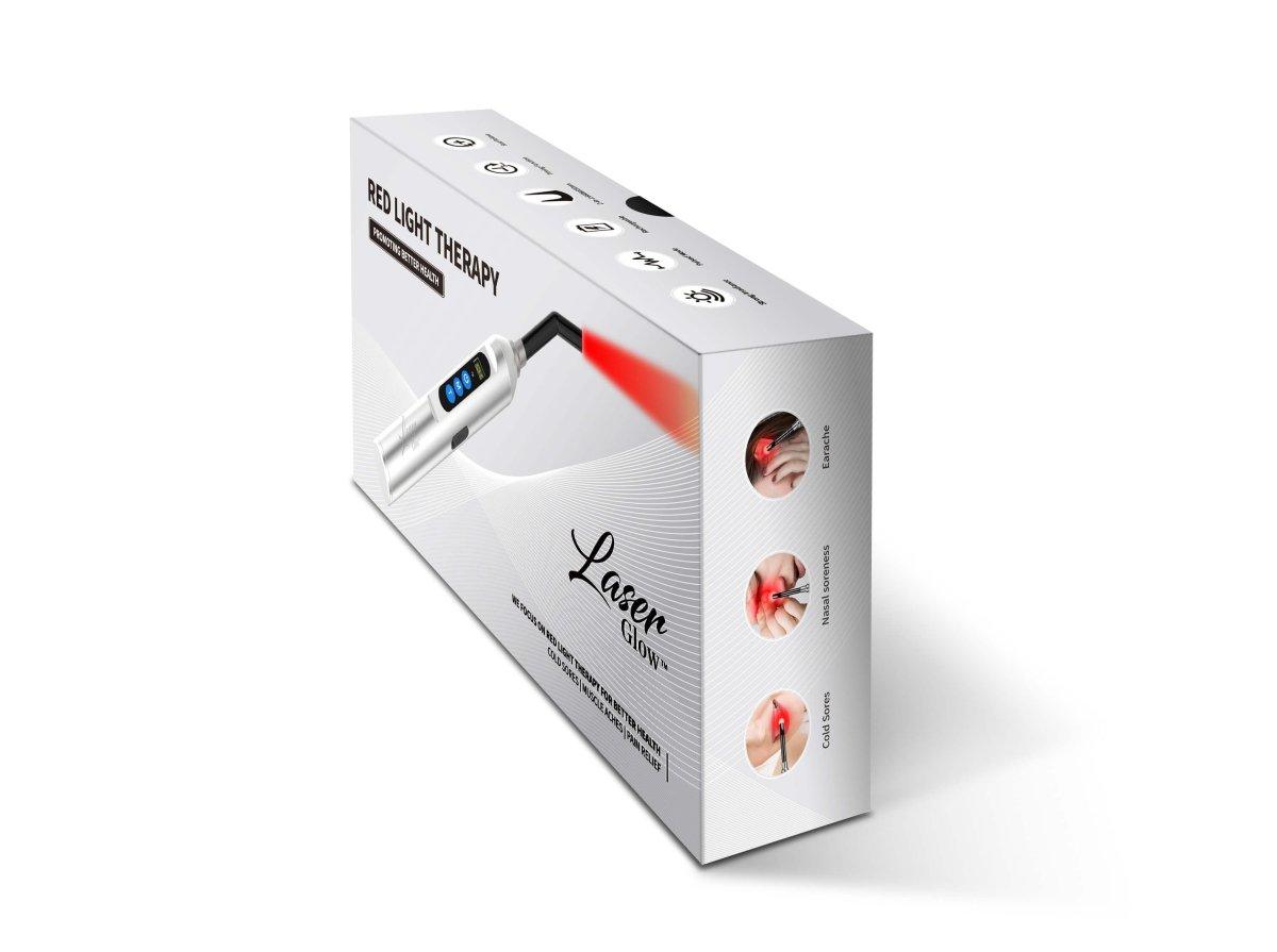 LaserGlow red light therapy for safe and natural cold sore healing.