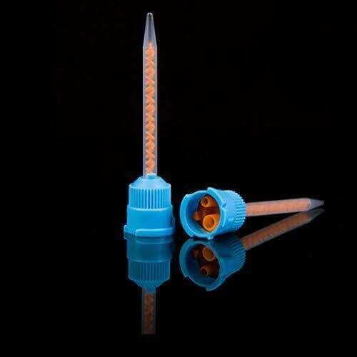 laserglow dental automatic mixing tip for dental offices syringes including dual barrel syringes.