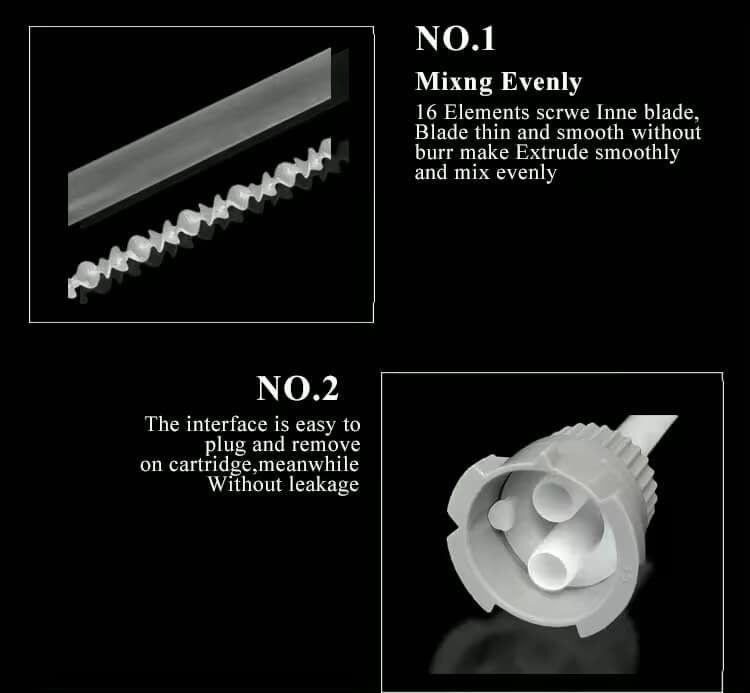mixing tip for dental work including teeth whitening by laserglow