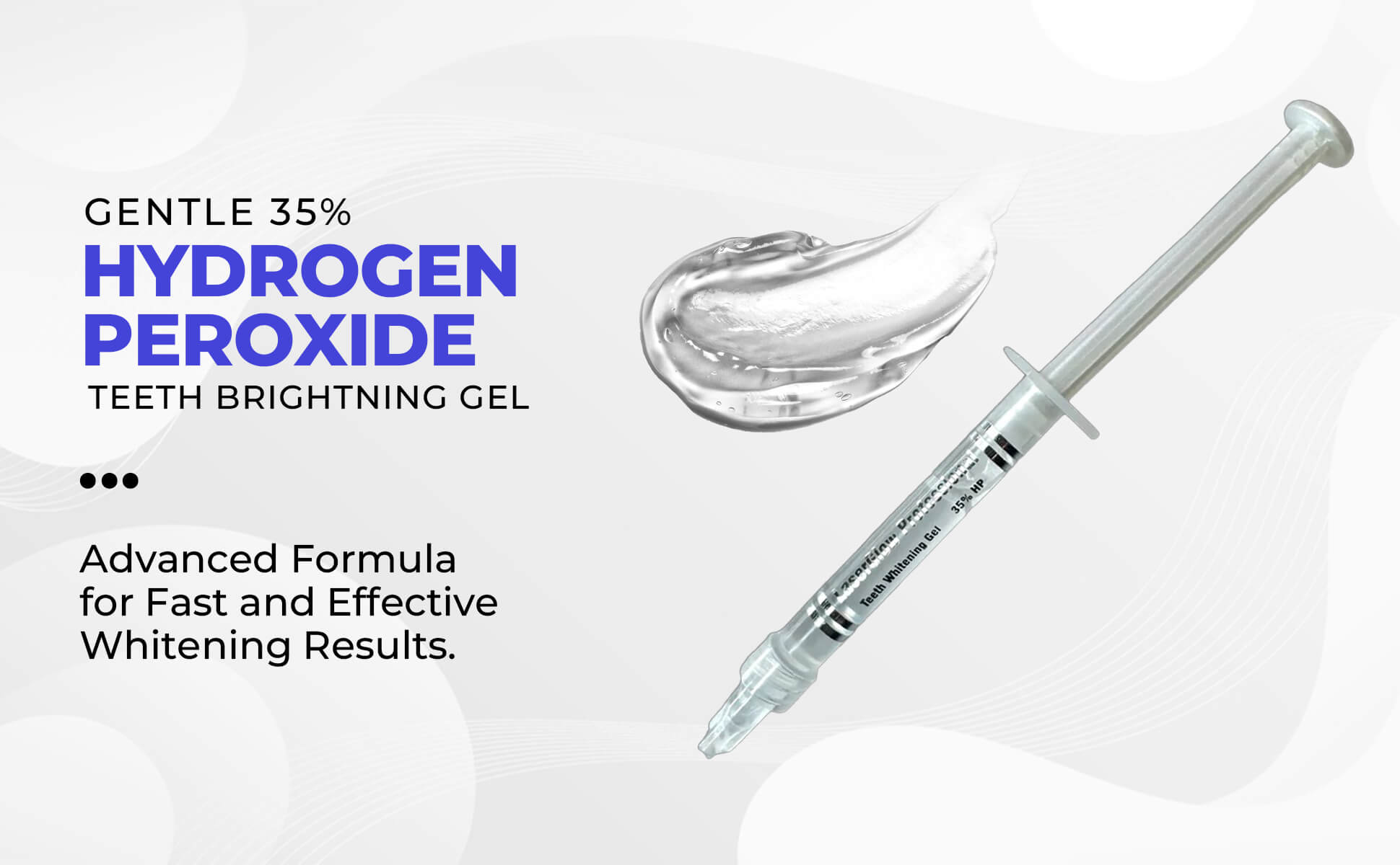 LaserGlow 35% hydrogen peroxide teeth whitening gel for powerful stain removal and professional-grade whitening.