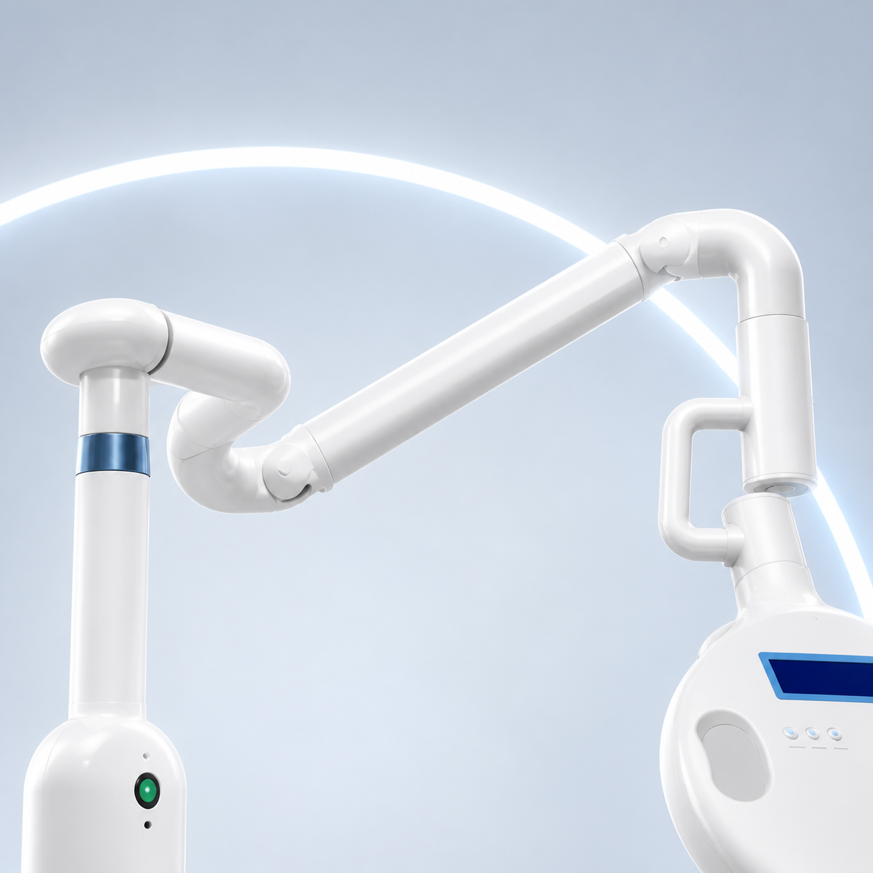 LaserGlow adjustable articulated arm for professional LED teeth whitening machine