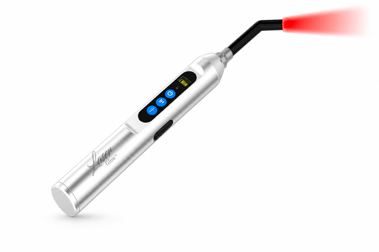 LaserGlow cold sore red light therapy device with handheld red light applicator for targeted lip care and portable at-home treatment