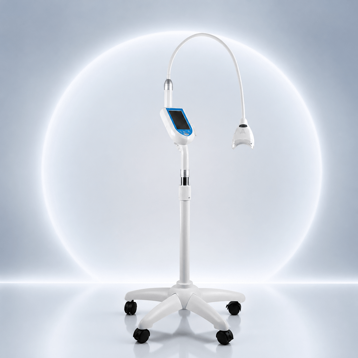 LaserGlow professional LED teeth whitening machine with adjustable stand and flexible arm
