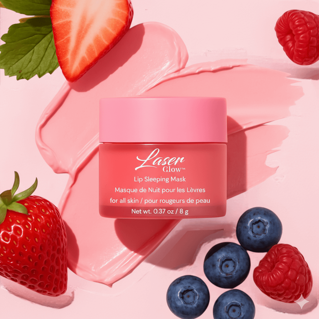 LaserGlow Plumping Anti-Aging Lip Mask visibly smooths fine lines and restores lip volume.