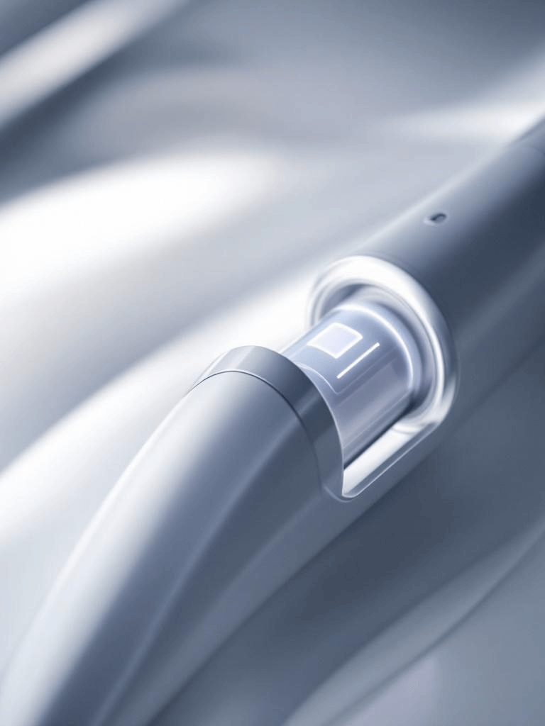 LaserGlow automatic toothpaste dispenser with long-lasting rechargeable battery that lasts up to three months.