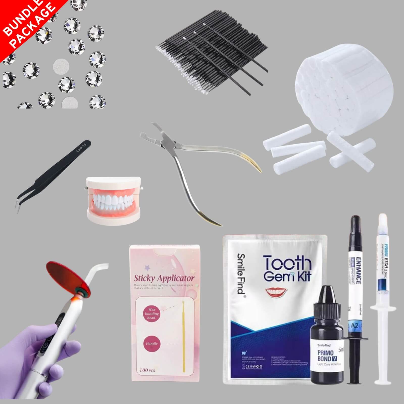 LaserGlow tooth gem business starter bundle complete set for starting tooth gem services