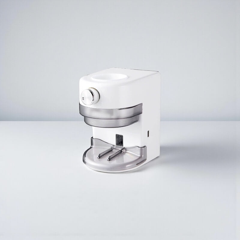 LaserGlow touchless automatic toothpaste dispenser mounted in a modern bathroom.