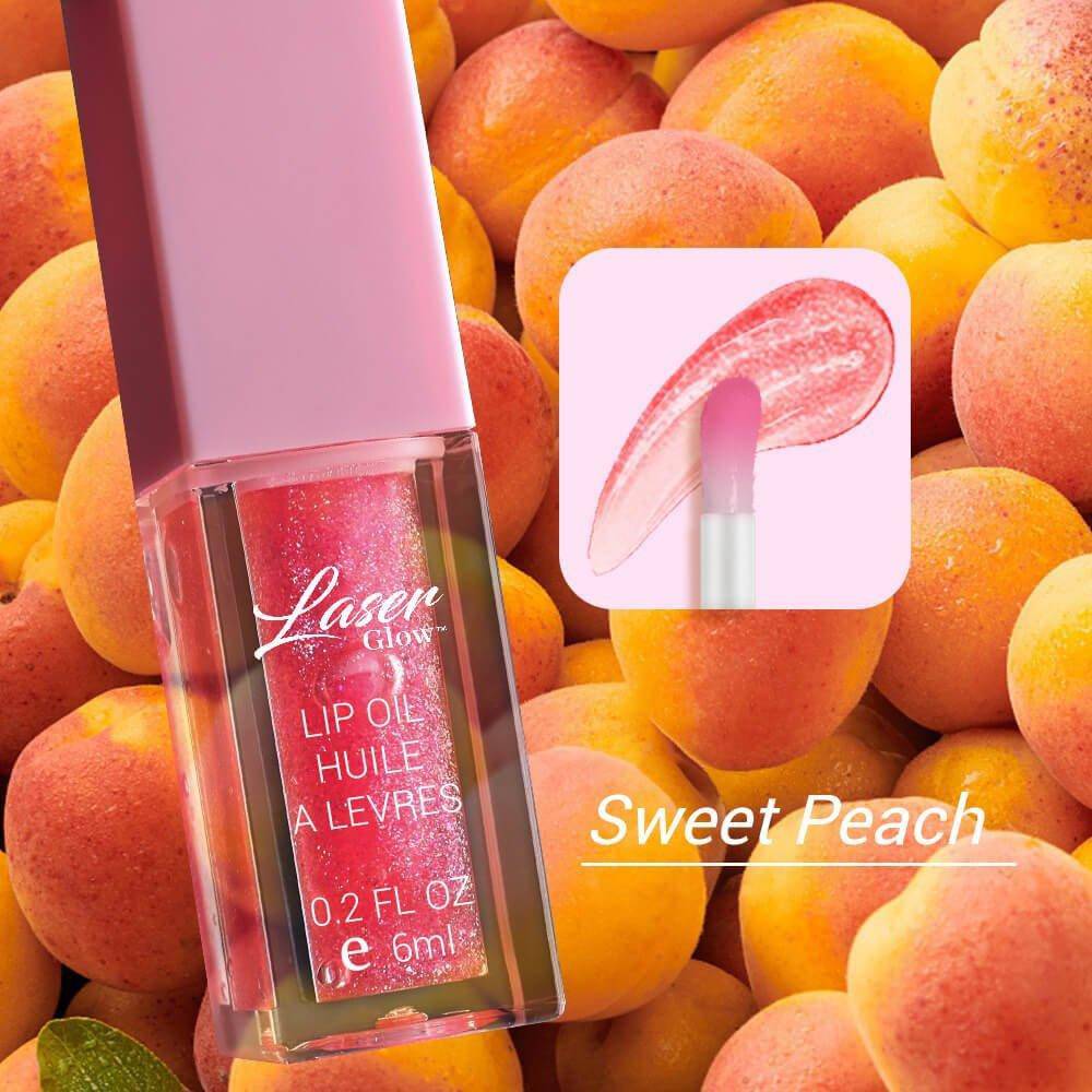 lip moisturizer by laserglow. Peach flavor sweet and refreshing.