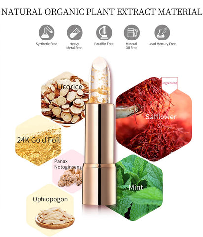 24K Gold Lip Balm for softer lips and all day hydration