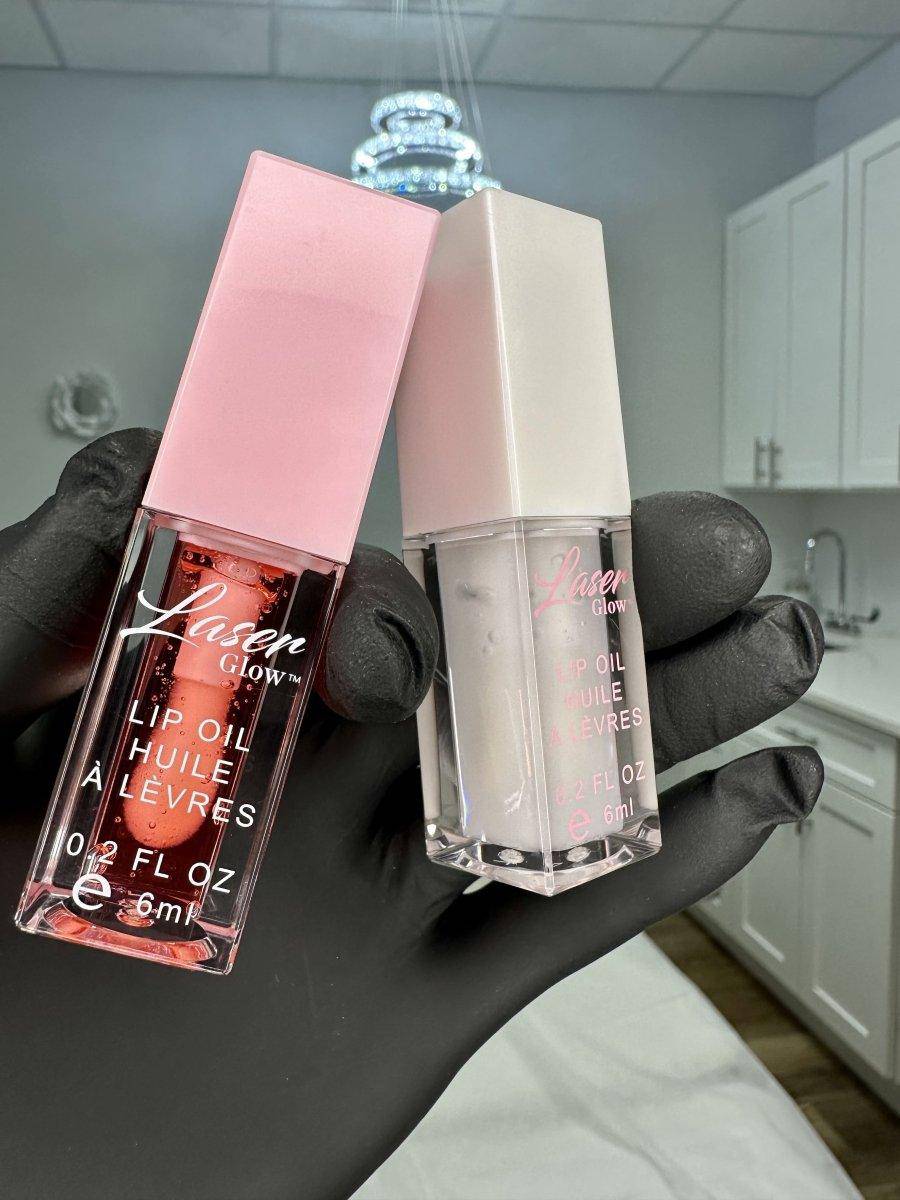 laserglow lip oil to protect and add a high shine finish to lips
