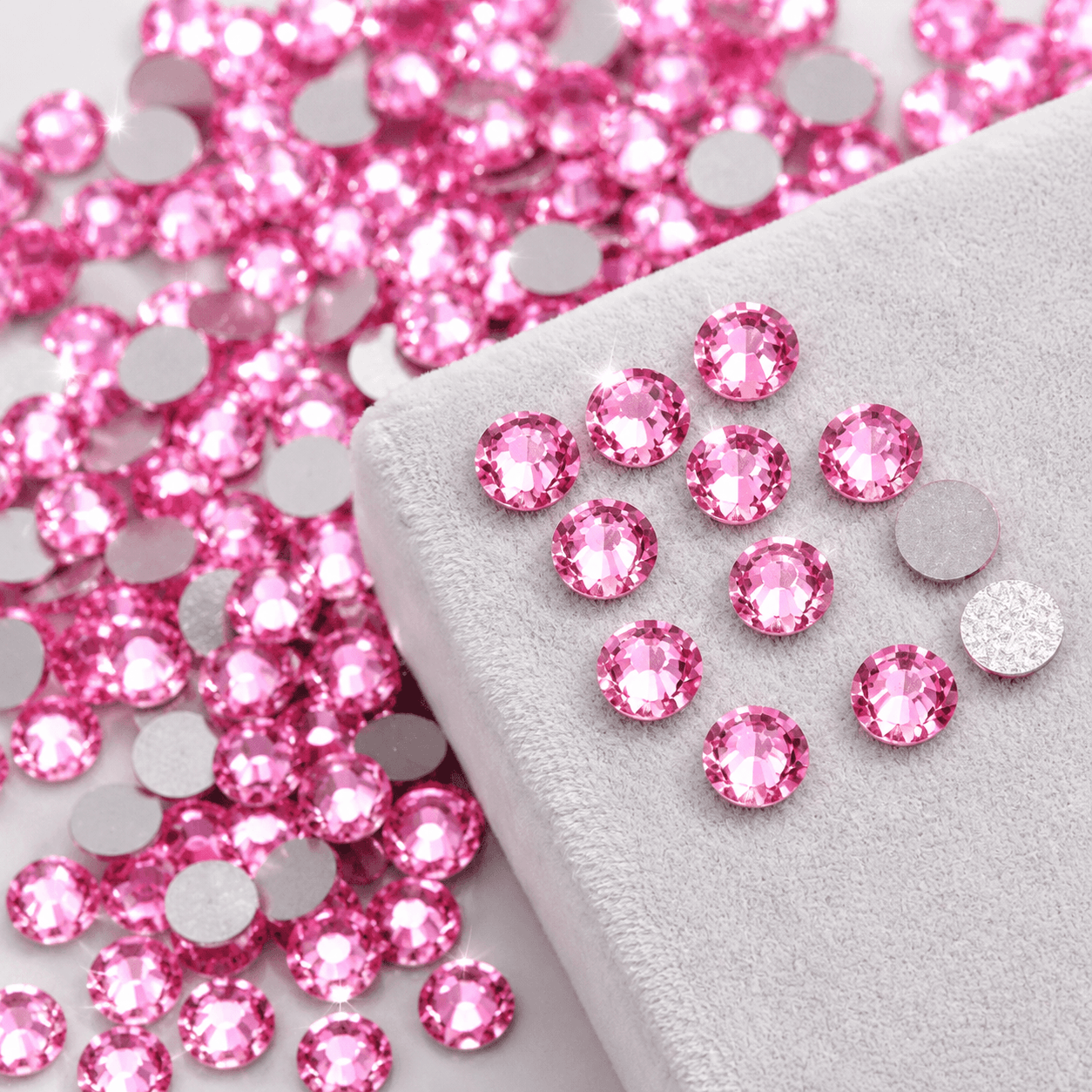 Pink rhinestones tooth gems by laserglow